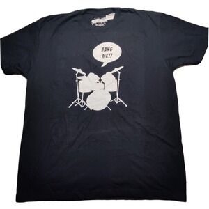 BANG ME Drum Set Drummer Joke Gift Men 2XL Black Panoware T-Shirt NEW